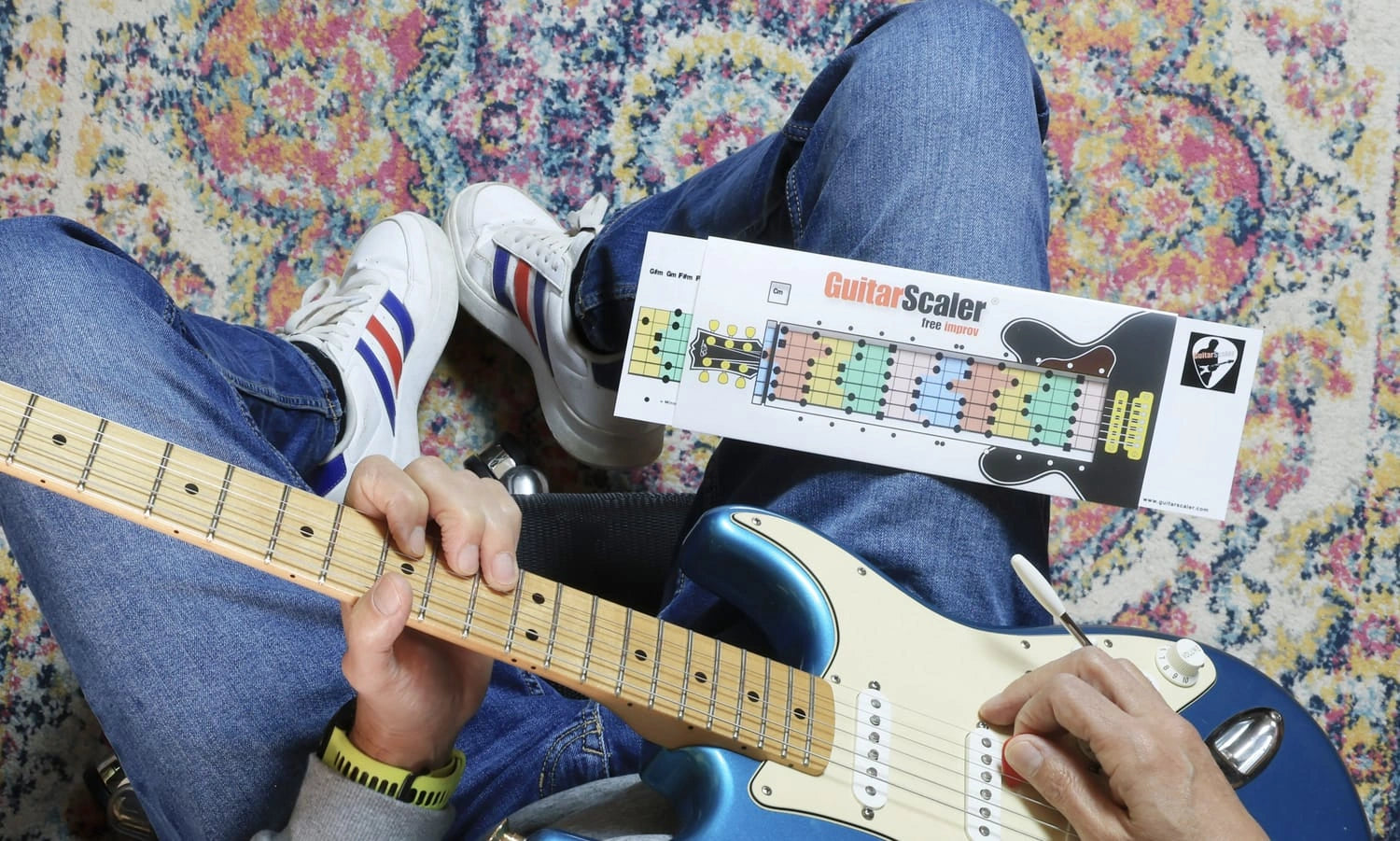 Bannière GuitarScaler pour travailler ses gammes pentatonique