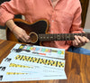 Utilisation d'une reglette GuitarScaler par un guitariste en action